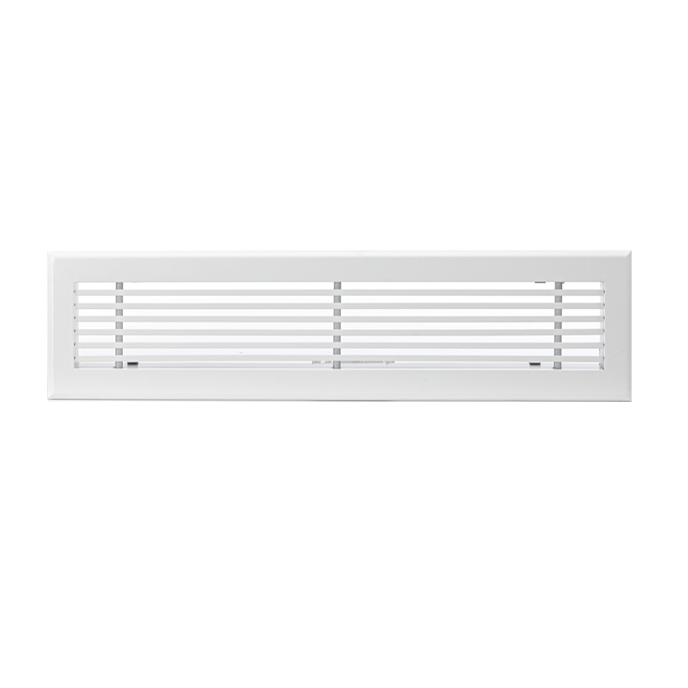 Baillindustrie - Grille soufflage linéaire ailettes fixes - Dimensions grilles GSL600X150